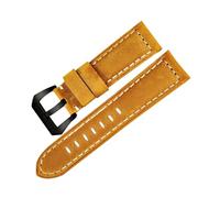 MAMA'S PEARL Lederarmband 22mm 24mm 26mm Herrenuhr Gürtel Weizen Uhrenarmband Armband Passend For Panerai(Wheat B,26mm)