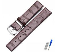 MAMA'S PEARL Lederarmband Passend For CK K2G211K2G231K2Y211K2Y231 Armband Mit Kettenschnalle For Herren Und Damen, 16 Mm, 18 Mm, 20 Mm, 22 Mm Armband(BLACK WHITE,20mm)