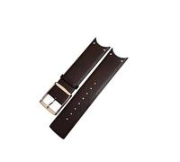 MAMA'S PEARL Lederarmband Passend For Die For CK KOV231 KOV232-Serie, Speziell Gebogene Kanten, Ultradünnes Rindsleder-Uhrenarmband For Männer Und Frauen, 22 Mm(Brown-rosegold)