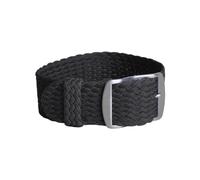 MAMA'S PEARL Nylonband, Gewebtes Armband, Passend For Perlon-Band, Ersatz-Uhrenarmband, Schwarze Silberne Schnalle, 16 Mm, 18 Mm, 20 Mm, 22 Mm(Black,14mm)