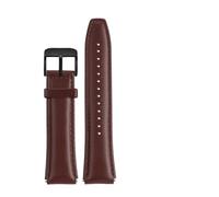 MAMA'S PEARL Passend for Casio AE1200 A158W/A168/f91w/AE-1200WHD/A158/A159/A169. Serie: Vintage-Leder-Uhrenarmband, Retro-Armband, 18 mm(Brown-black)