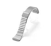 MAMA'S PEARL Passend For Casio F91W Uhrenstahl For F84 F105 F108 A158 A-168 AE-1300 AE-1200 Passend For Casio-Armbänder Ultradünnes Metallarmband 18 Mm 20 Mm(Silver,18mm)