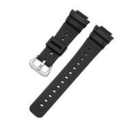 MAMA'S PEARL Silikonarmband, 16 Mm, Passend For Casio For GW M5610, Passend For DW 5600 6900 9052, Gummi, PU, wasserdicht, Sport-Universalarmband(Silver Buckle)