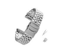 MAMA'S PEARL Uhrenarmband Passend For Seiko, Passend For Abalone-Serie, Passend For Turtles, Passend For Prospex SRPA21 SRP777 SRPC25 SRP773 SRP775 SRP779, Armband 22 Zoll(Silver)