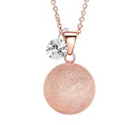 MAMIJUX Engelsrufer Roségold satiniert Mutter Geschenkidee Schwangerschaft Halskette Damen Engelsrufer Kette Stahl, TU, Edelstahl, Kein Edelstein