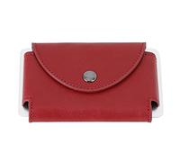 MAMJENNI Retro Herren Leder RFID ID Kreditkarteninhaber Schutz Geld Brieftasche Clip Kartenetui (verrücktes Pferd rot)