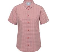 Mammut Kurzarmshirt Aada Damen – leichtes Wander- & Reise-Shirt – Alpine Calamint/Mammut Red XS