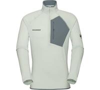 Mammut Aenergy Light ML Half Zip Pull Herren Fleecepullover silver sage-strata Größe M Farbgruppe grün grün Herren Hauptmaterial: 91% Polyester, 9% Elasthan | Innenmaterial 1: 83% Polyamid, 17% Elasth
