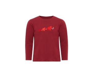 Mammut Alltagstaugliches Langarmshirt Core Longsleeve Logo Rot 128