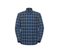 Mammut Atmungsaktives langärmliges Hanffaserhemd Trovat Summer Longsleeve Shirt Men Blau XL
