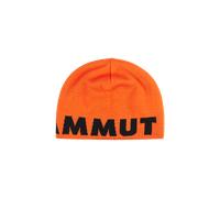 Mammut Logo Mütze schwarz orangefarbenes Logo