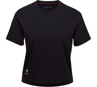 Mammut Massone T-Shirt mit kurz geschnittenem Aufnäher für Damen, schwarz, XL
