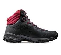 Mammut Nova IV Mid GTX Women | Wanderschuhe für Damen, wasserdichte Trekkingschuhe, Outdoor Schuhe, Gore-Tex Bergschuhe, Sportschuhe für Hiking | Black-Blood Red, 4