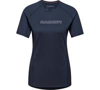 Mammut Damen-T-Shirt Selun FL Logo, Outdoor, atmungsaktiv, kurzarm, Marine XS