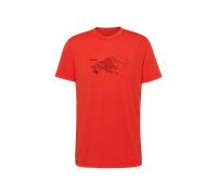 Mammut Feuchtigkeitsableitendes T-Shirt zum Wandern Mountain T-Shirt Men Fruendenhorn Rot XXL