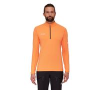 Mammut Fleecepullover Aenergy Half Zip Pull (Midlayer, Polartec Power Grid Fleece) orange/schwarz Herren, Größe XL