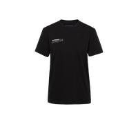 Mammut Gerade geschnittenes T-Shirt aus ökologischer Baumwolle Base T-Shirt Women Multi-Pitch Schwarz XS