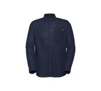 Mammut Langarmshirt Alvra Summer Longsleeve Shirt – mit Naturfasern – Herren Blau M