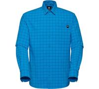 Mammut Lenni Longsleeve Shirt Men | Outdoor Hemd für Herren, Atmungsaktiv, Langarm | Glacier Blue-Marine, M
