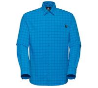 Mammut Lenni Longsleeve Shirt Men | Outdoor Hemd für Herren, Atmungsaktiv, Langarm | Glacier Blue-Marine, 3XL