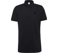 Mammut Logo Polo Men | Poloshirt für Herren, Funktionsshirt zum Wandern, Outdoor Bekleidung, Atmungsaktiv, Kurzarm, Einfarbig, 85% Polyester, 15% Baumwolle | Schwarz, M