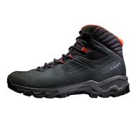 Mammut Mercury IV Mid GTX Men | Wanderschuhe für Herren, Wasserdichte Trekkingschuhe, Outdoor Wanderstiefel, Gore-Tex Bergschuhe, Mit Vibram Sohle, Atmungsaktiv | Black-Hot Red, 12
