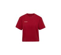 Mammut Kurzes T-Shirt aus ökologischer Baumwolle Base Cropped T-Shirt Women Mini Logo Rot M
