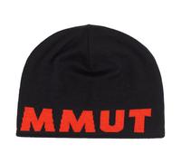 Mammut Logo Mütze rot mit schwarzem Logo