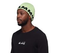 Mammut Logo Beanie Neo Limettenschwarz Einheitsgröße