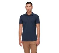 Mammut Logo Polo Men | Poloshirt für Herren, Funktionsshirt zum Wandern, Outdoor Bekleidung, Atmungsaktiv, Kurzarm, Einfarbig, 85% Polyester, 15% Baumwolle | Marine, M