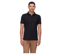 Mammut Logo Polo Men | Poloshirt für Herren, Funktionsshirt zum Wandern, Outdoor Bekleidung, Atmungsaktiv, Kurzarm, Einfarbig, 85% Polyester, 15% Baumwolle | Schwarz, M