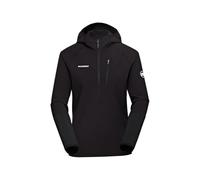 Mammut Madris Light ML Damen-Kapuzenpullover mit halbem Reißverschluss, Schwarz, L