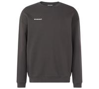 Mammut - Mammut Base ML Crew Neck Mini Logo - Pullover, Gr. M, grau (Gabbro)