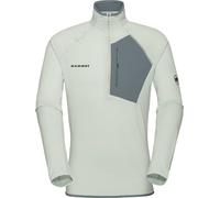 Mammut Aenergy Light ML Half Zip Pull Herren Fleecepullover silver sage-strata Größe M Farbgruppe grün grün Herren Hauptmaterial: 91% Polyester, 9% Elasthan | Innenmaterial 1: 83% Polyamid, 17% Elasth