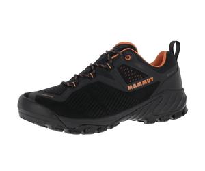 Mammut Saupen Low GTX Zustiegsschuhe - Black-Dark Steel, UK 8 - EU 42