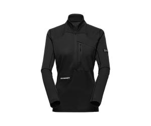 Mammut Schnelltrocknender Longsleeve die Berge Eiger Nordwand Advanced FL Half Zip Pull Women Schwarz M