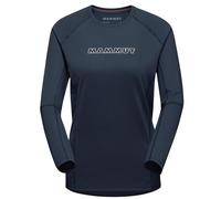Mammut Selun FL Longsleeve Logo Damen Sweatshirt Langarm Shirt marine Größe S Farbgruppe navy navy Damen Hauptmaterial: 92% Polyester, 8% Elasthan