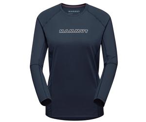 Mammut Selun FL Longsleeve Logo Damen Sweatshirt Langarm Shirt marine Größe S Farbgruppe navy navy Damen Hauptmaterial: 92% Polyester, 8% Elasthan