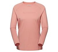 Mammut Selun FL Longsleeve Logo Damen Sweatshirt Langarm Shirt quartz dust Größe XS Farbgruppe rot rot Damen Hauptmaterial: 92% Polyester, 8% Elasthan