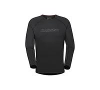 Mammut Selun FL Longsleeve Logo Men | Langarmshirt für Herren, Für Outdoor Sport und Wandern, UV Schutz 50+ | Schwarz, M