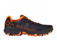 Mammut Sertig II Low Men | Wanderschuhe für Herren, Outdoor Sportschuhe, Leichte Bergschuhe, Schuhe für Hiking & Trekking, Freizeitschuhe für Sport | Black-Vibrant Orange, 7.5