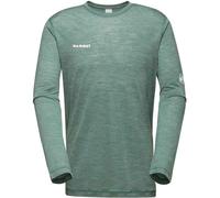 MAMMUT Tree Wool FL Longsleeve Men - dark jade melange - XXL