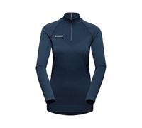 Mammut Trift Langarmshirt mit halbem Reißverschluss Damen Marine S