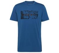 Mammut T-Shirt Trovat Logo Herren Kurzarm Blau (Tschiel) Größe L