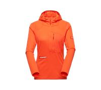 Mammut Vielseitiger, schnelltrocknender Hoodie die Berge Eiger Nordwand Advanced FL Half Zip Hoodie Women Orange S