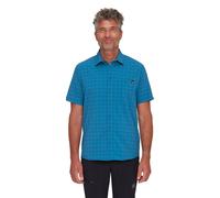 Mammut Wanderhemd Lenni Kurzarm 2024 (mit Brusttasche) deepblau/marineblau Herren, Größe S