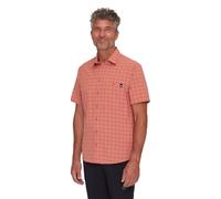 Mammut Wanderhemd Lenni Kurzarm 2024 (mit Brusttasche) ziegelsteinrot/schwarz Herren, Größe S
