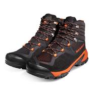 Mammut Wanderschuhe Sapuen High GTX (Veloursleder, wasserdicht) schwarz/orange Herren, Größe Euro (US) 42 2/3 (9,5)