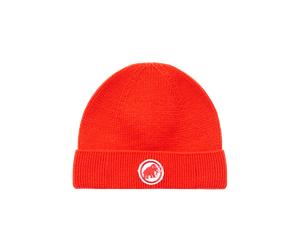 Mammut Warme, alltagstaugliche Mütze Logo Beanie Rot 8-9Y