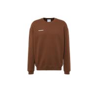 Mammut Warmer Rundhalspullover aus 100 % ökologischer Baumwolle Base ML Crew Neck Men Mini Logo Brown XL